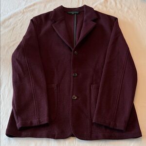 Bonobos Men's Deep Burgundy Sweater Sport Coat